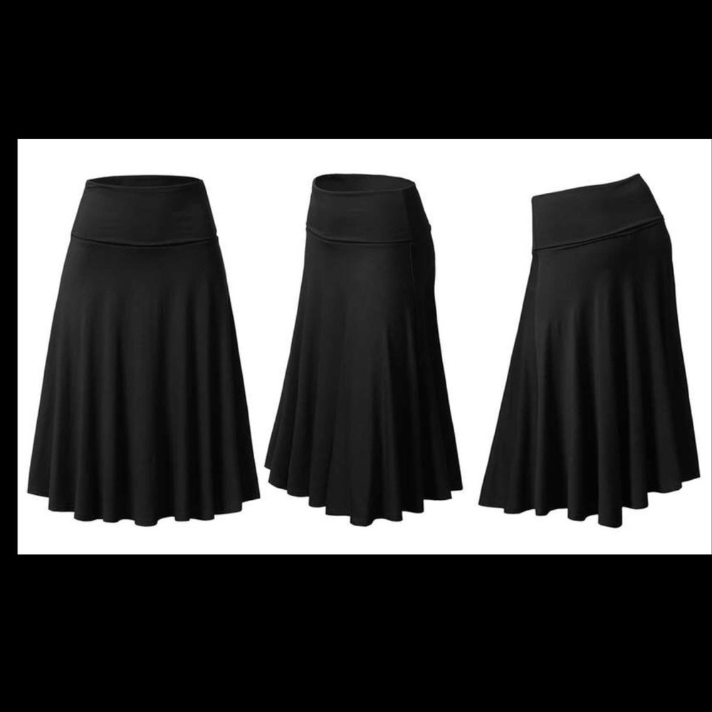 High waisted skirt knit stretch M